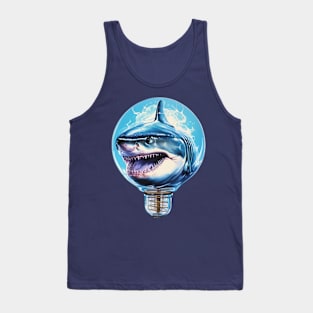 shark in a light bulb Tank Top